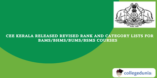 KEAM 2024: Revised Rank and Category Lists Released for BAMS/BHMS/BUMS/BSMS Courses